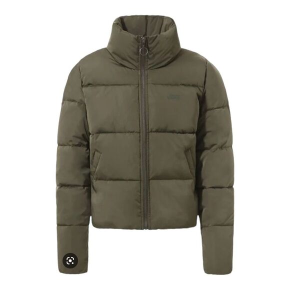 Vans Foundry Sz XS Olive Green Puffer Bomber Jacket Like New - Picture 16 of 16
